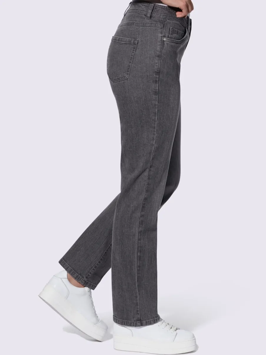 Jean à 5 poches légères en coton extensible indéformable