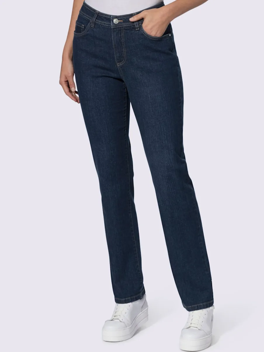 Jean à 5 poches légères en coton extensible indéformable