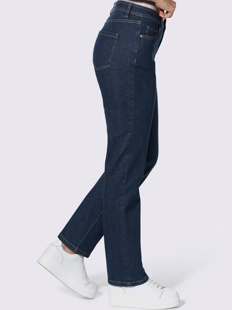 Jean à 5 poches légères en coton extensible indéformable