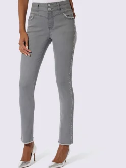 Jean 5 poches mélange coton et lyocell de qualité