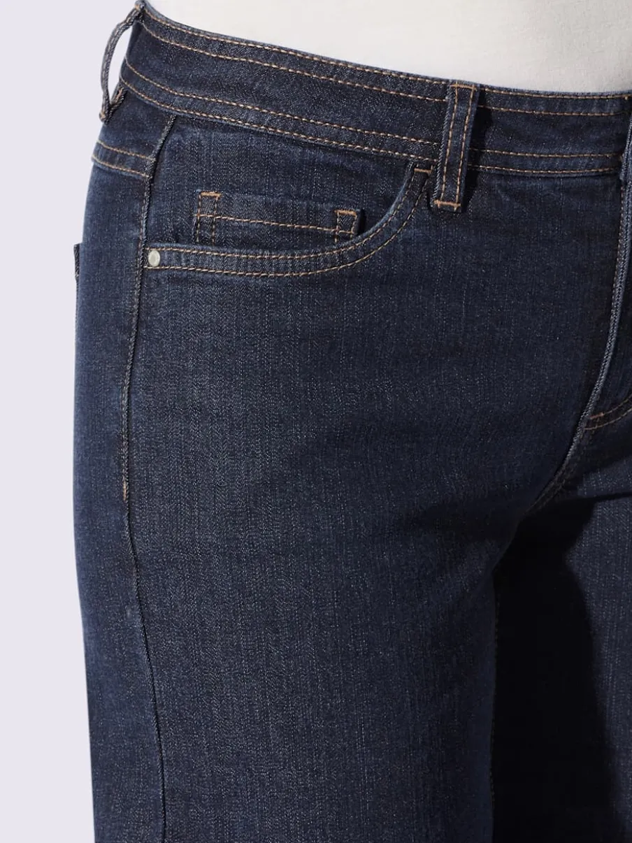 Jean 5 poches qualité coton extensible indéformable