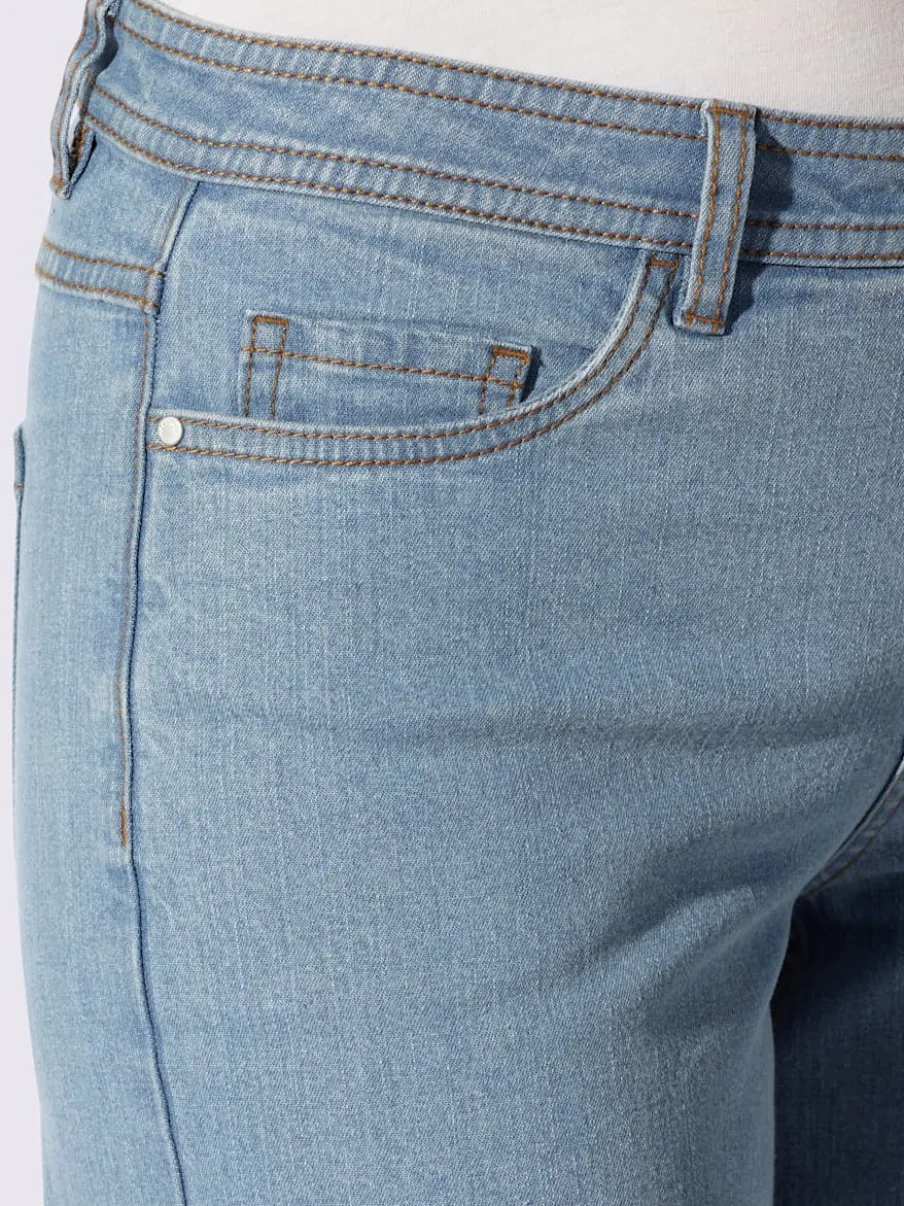 Jean 5 poches qualité coton extensible indéformable