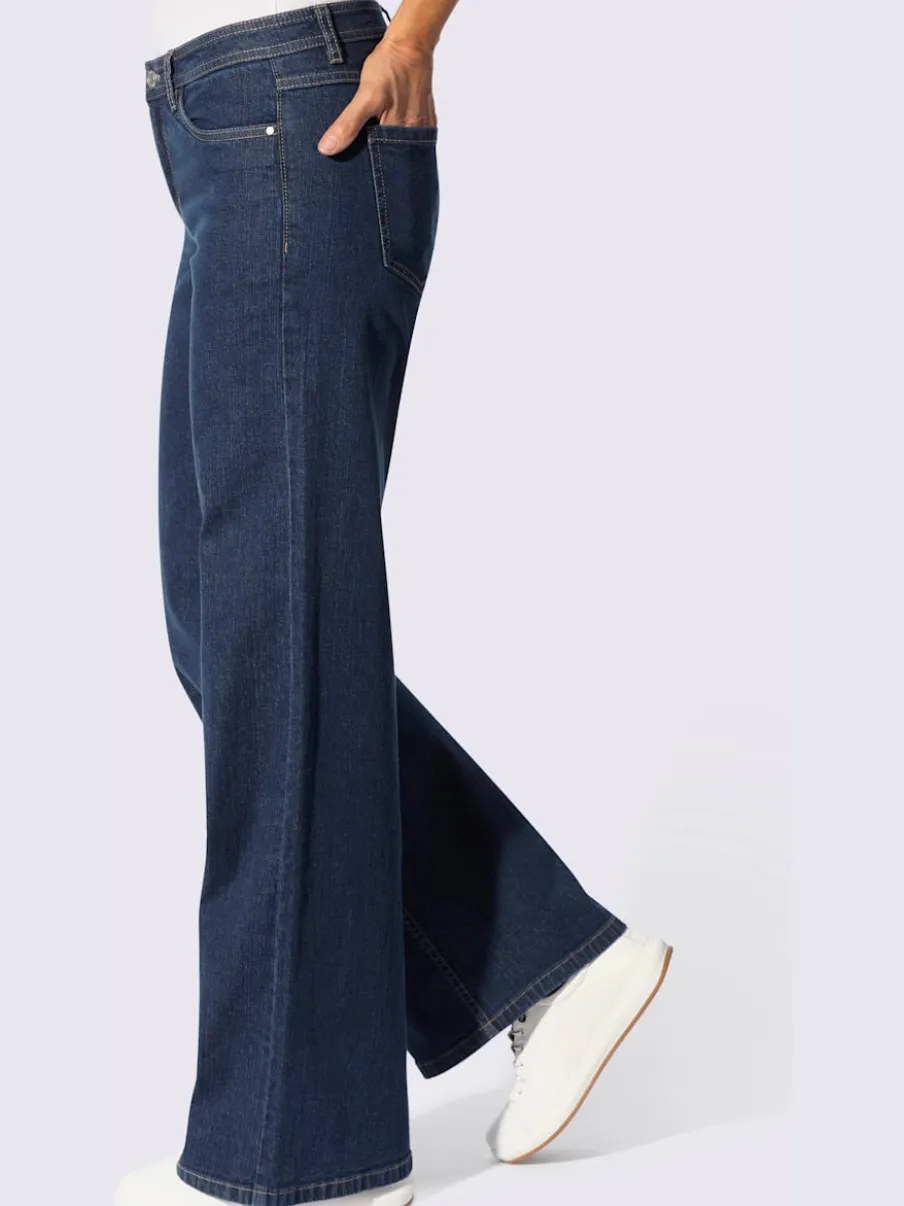 Jean 5 poches qualité coton extensible indéformable