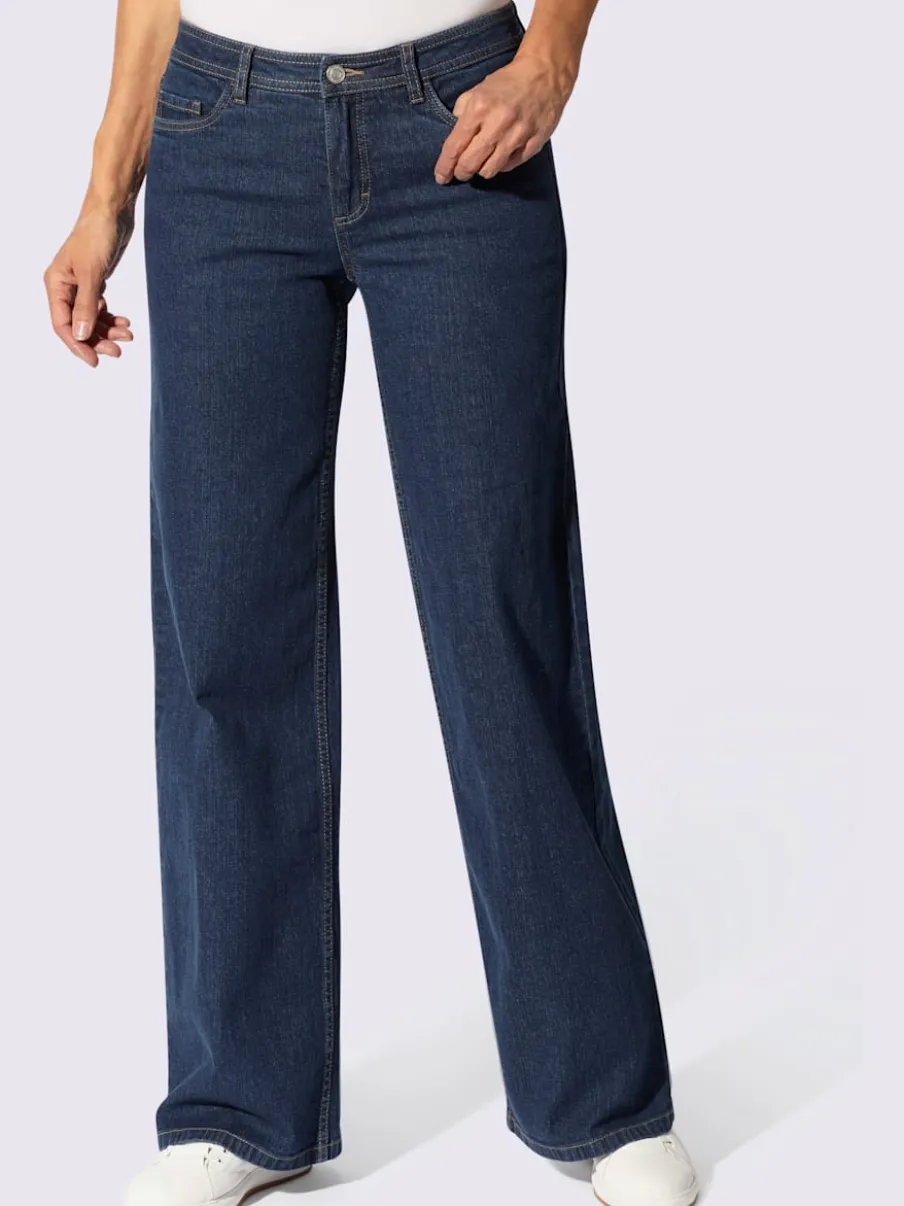 Jean 5 poches qualité coton extensible indéformable