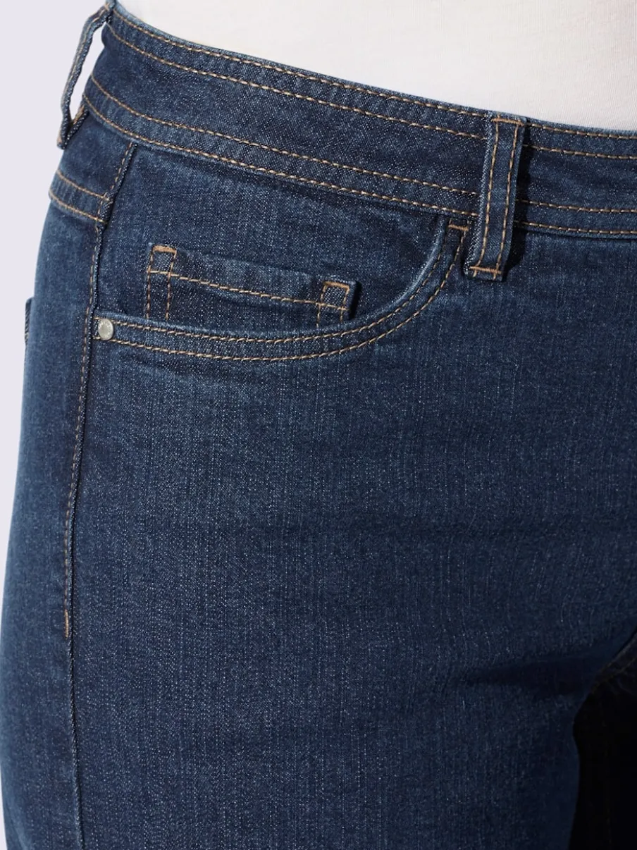 Jean 5 poches qualité coton extensible indéformable
