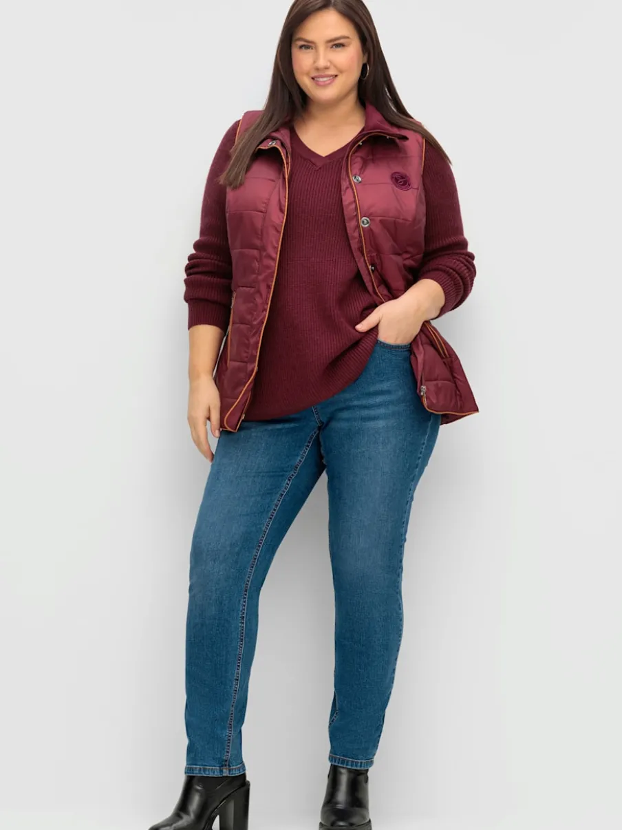 Jean 5 poches taille étroite, fesses et cuisses fortes