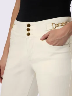 Jean push-up jolis détails chaînes
