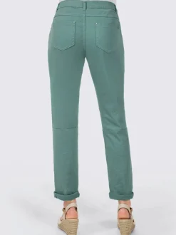 Jeans en coton doux ceinture gainante poches pratiques