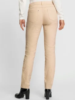 Jeans en coton doux ceinture gainante poches pratiques