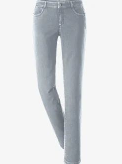 Jean skinny avec quatre poches et rivets décoratifs