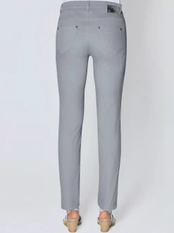 Jean skinny avec quatre poches et rivets décoratifs