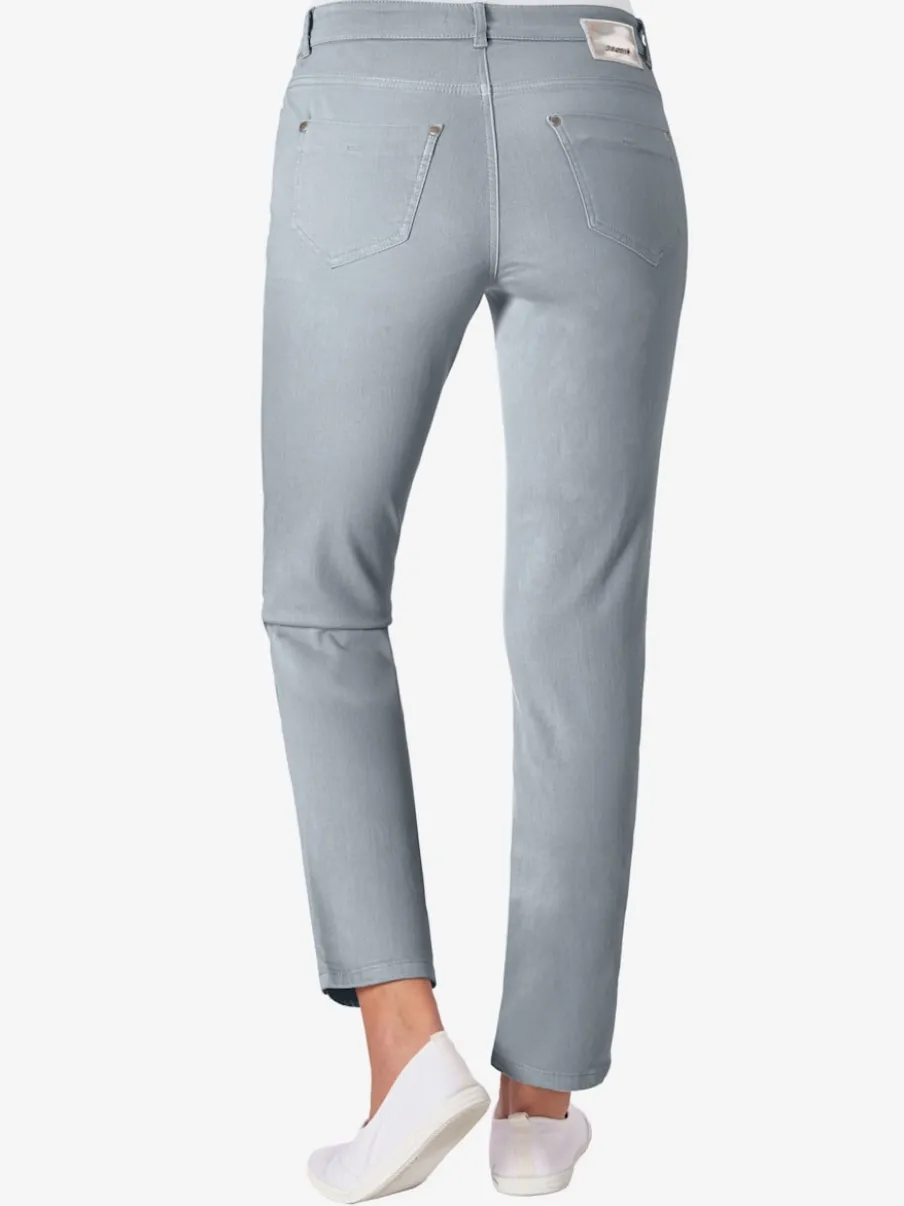 Jean skinny avec quatre poches et rivets décoratifs