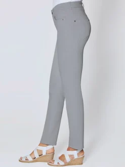 Jean skinny avec quatre poches et rivets décoratifs