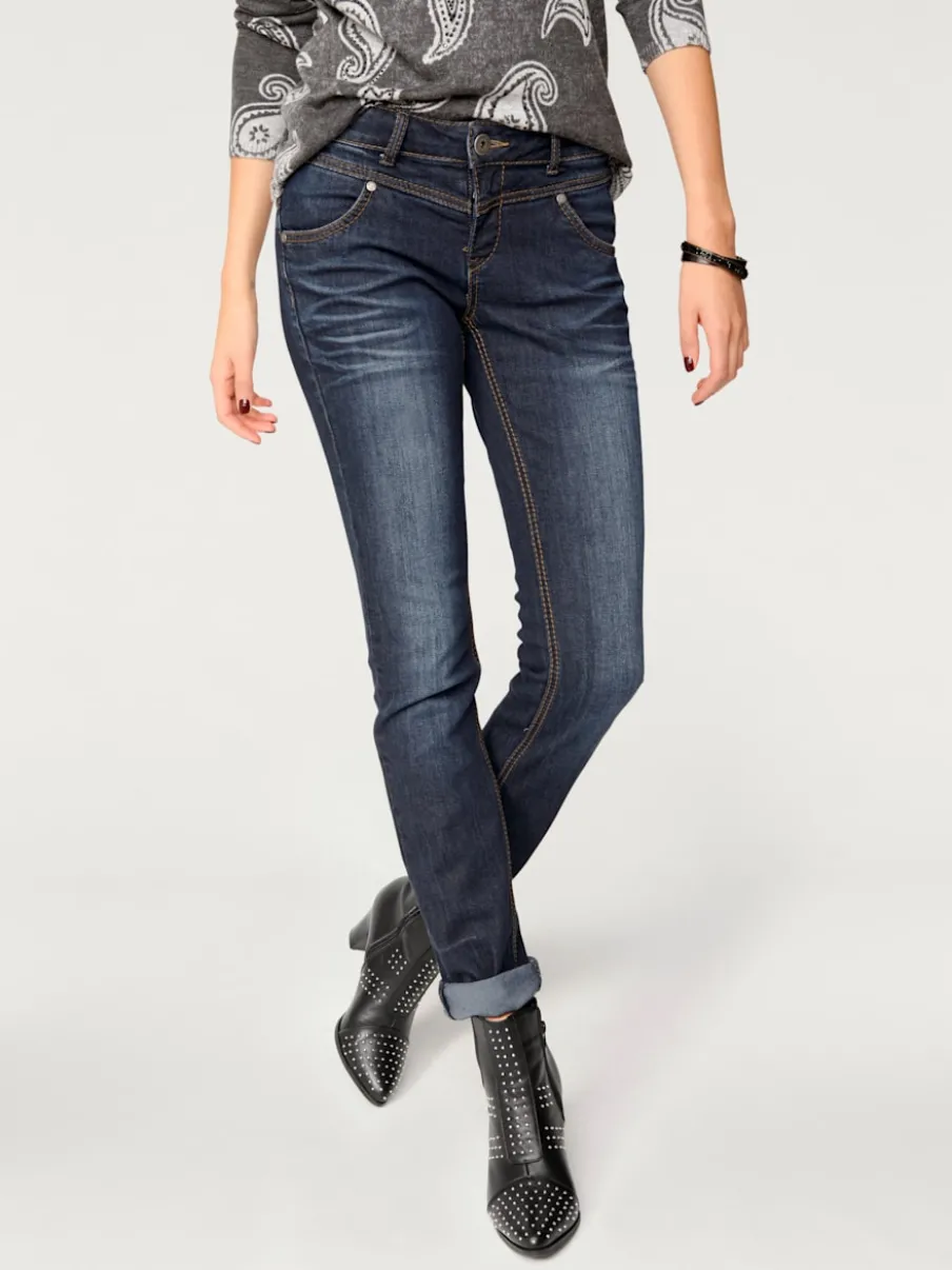 Jean skinny coupe skinny à poches fendues élastique slim