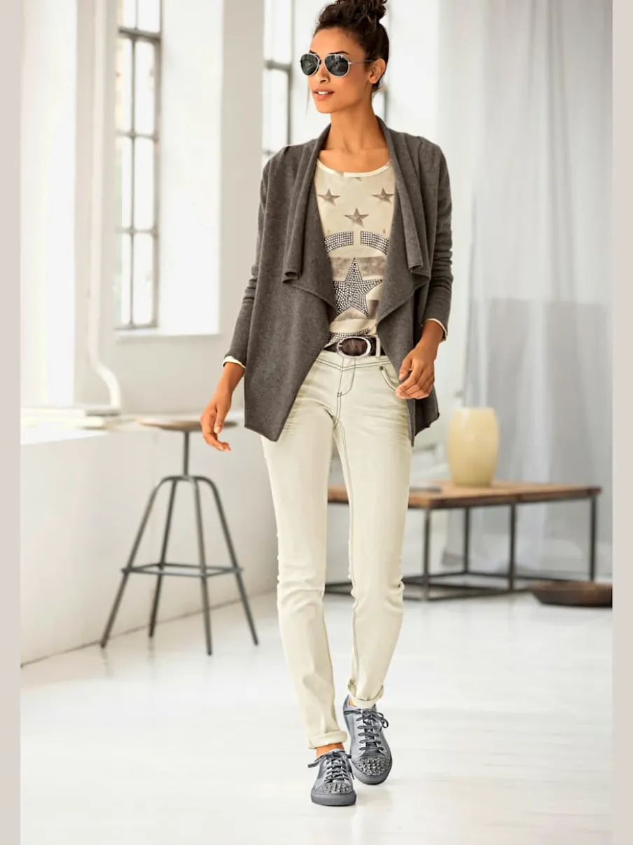 Jean skinny coupe skinny à poches fendues élastique slim