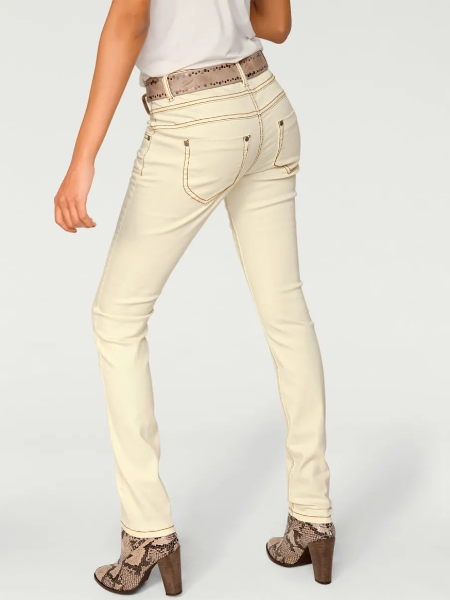 Jean skinny coupe skinny à poches fendues élastique slim