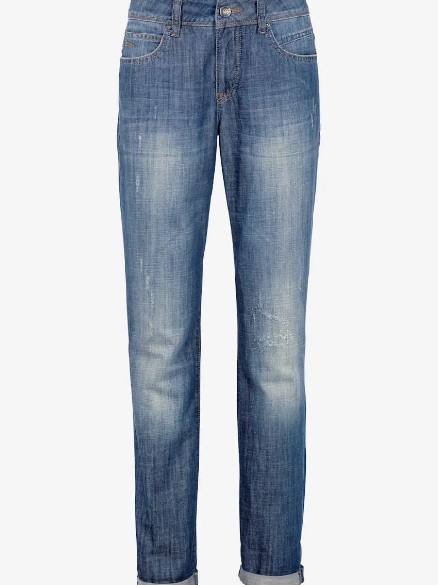Jean skinny effet ventre plat avec matière élastique