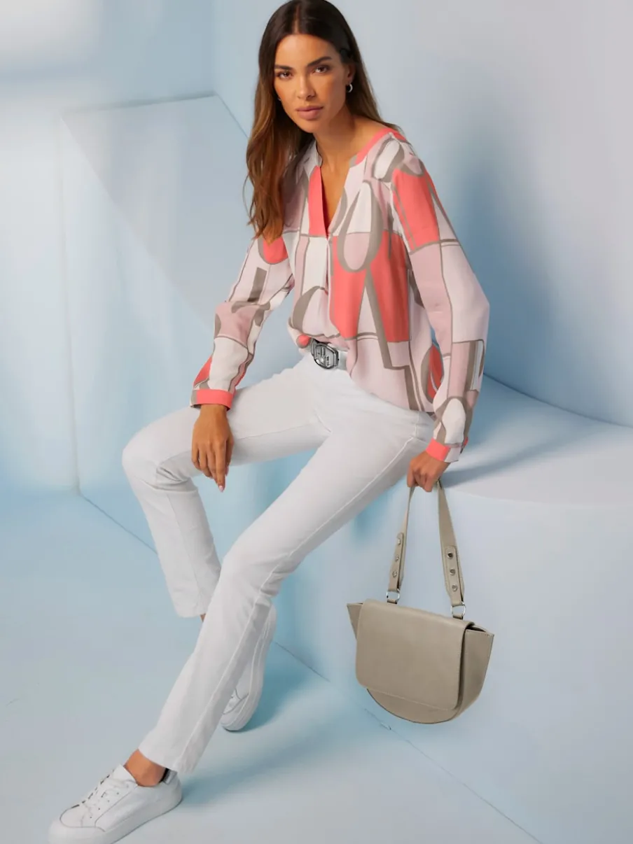 Jean skinny effet ventre plat avec matière élastique
