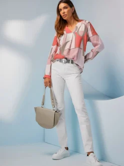 Jean skinny effet ventre plat avec matière élastique