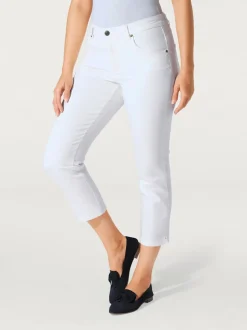 Jean 7/8 slim fit avec effets ventre plat idéalement ajusté