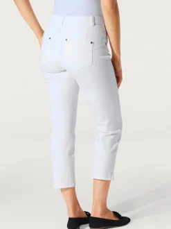 Jean 7/8 slim fit avec effets ventre plat idéalement ajusté