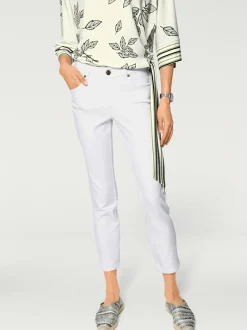Jean 7/8 slim fit avec effets ventre plat idéalement ajusté