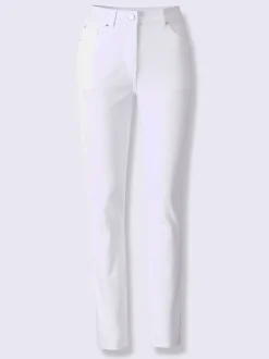 Jean 7/8 slim fit taille haute effet ventre plat