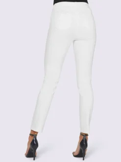 Jean 7/8 slim fit taille haute effet ventre plat