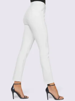 Jean 7/8 slim fit taille haute effet ventre plat