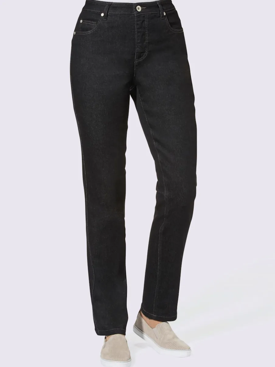 Jean slim 5 poches avec rivets décoratifs devant