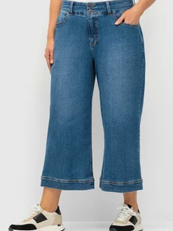 Jean 7/8 taille étroite et cuisses fortes