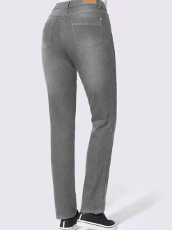 Jean thermique avec doublure douce et ceinture gainante