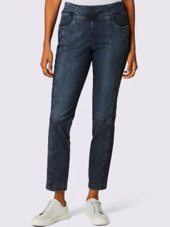 Jean très extensible avec ceinture élastique intérieure raffinée
