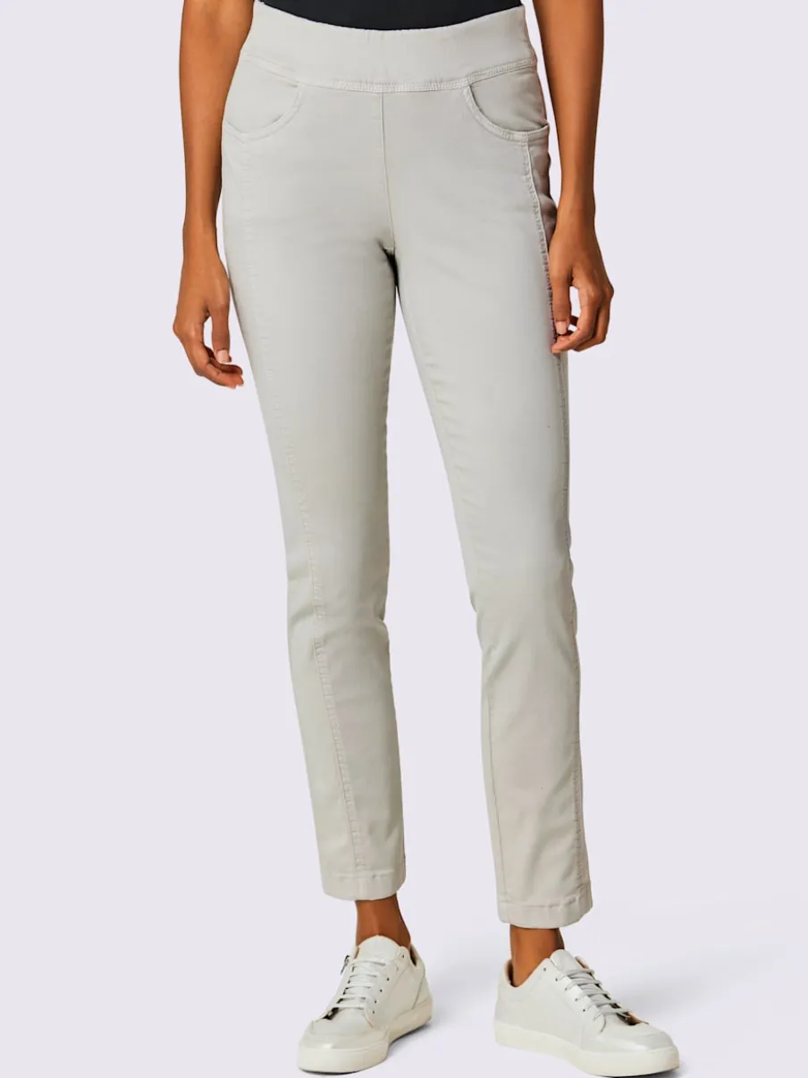 Jean très extensible avec ceinture élastique intérieure raffinée