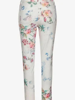 Jegging 7/8 coupe étroite avec imprimé floral et fausses poches