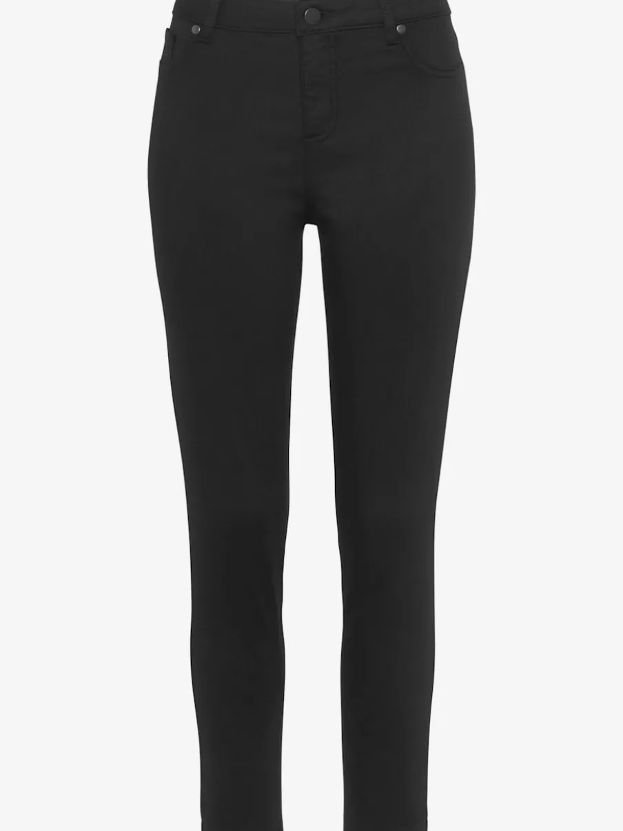 Jegging 7/8 coupe étroite avec poches décoratives et denim élastique