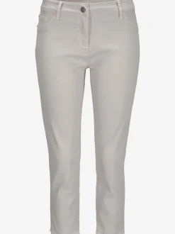 Jegging 7/8 coupe étroite avec poches décoratives et denim élastique