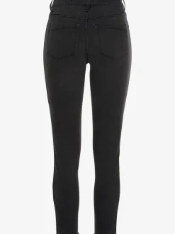 Jegging en jean skinny avec ourlets effilochés et taille basse