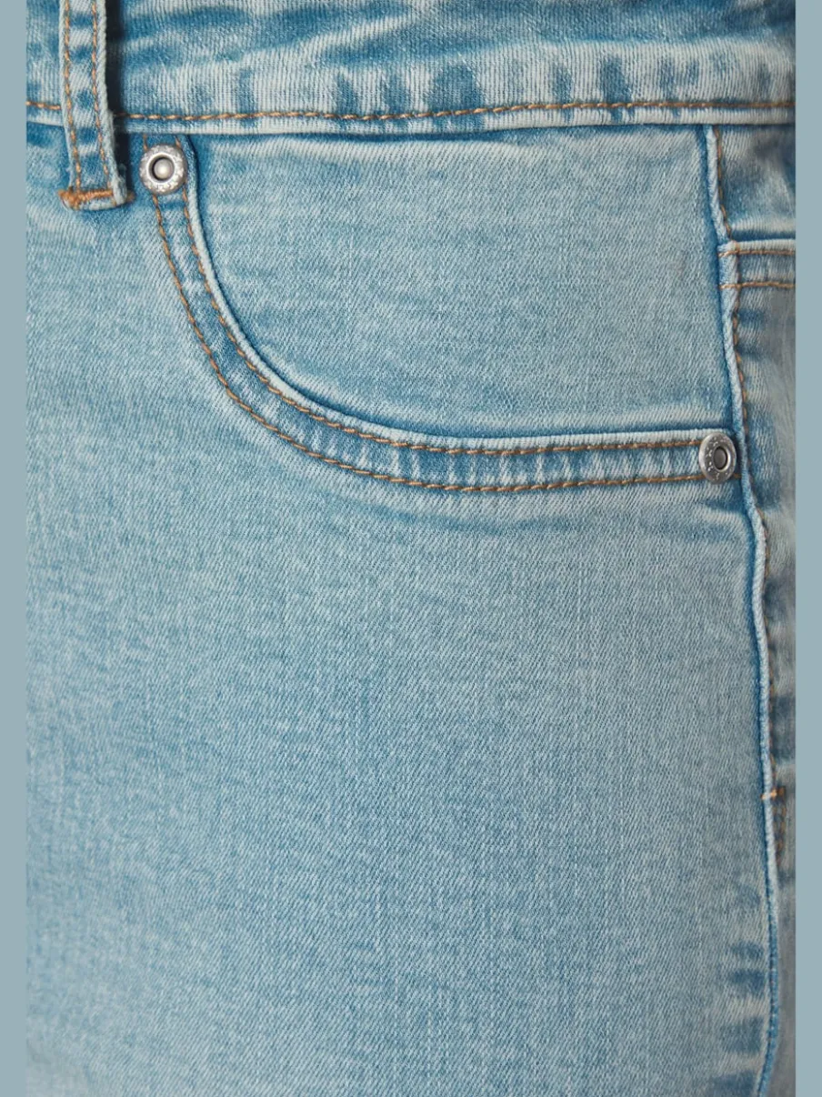 Jegging skinny taille haute en jean extensible avec 5 poches