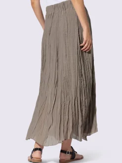 Jupe ample en tissu fluide avec effet froissé élégant