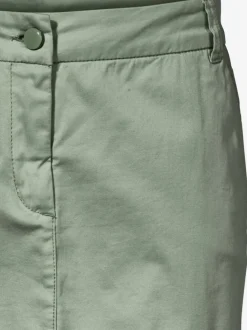 Jupe chino moderne droite en coton délavé stylisée