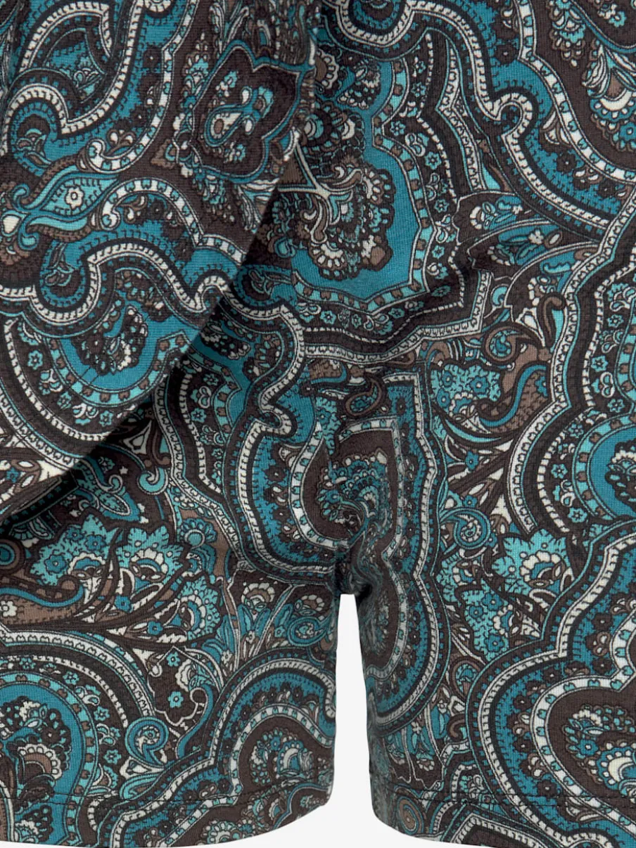 Jupe-culotte avec ceinture élastique et imprimé coloré
