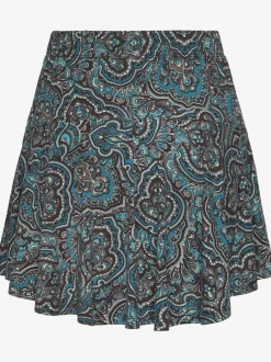 Jupe-culotte avec ceinture élastique et imprimé coloré