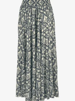 Jupe-culotte avec imprimé géométrique et jambes extra-larges