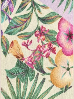 Jupe-culotte à ceinture élastique avec motif floral et coupe évasée
