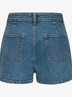 Jupe-culotte en denim avec glissière dissimulée et poches pratiques