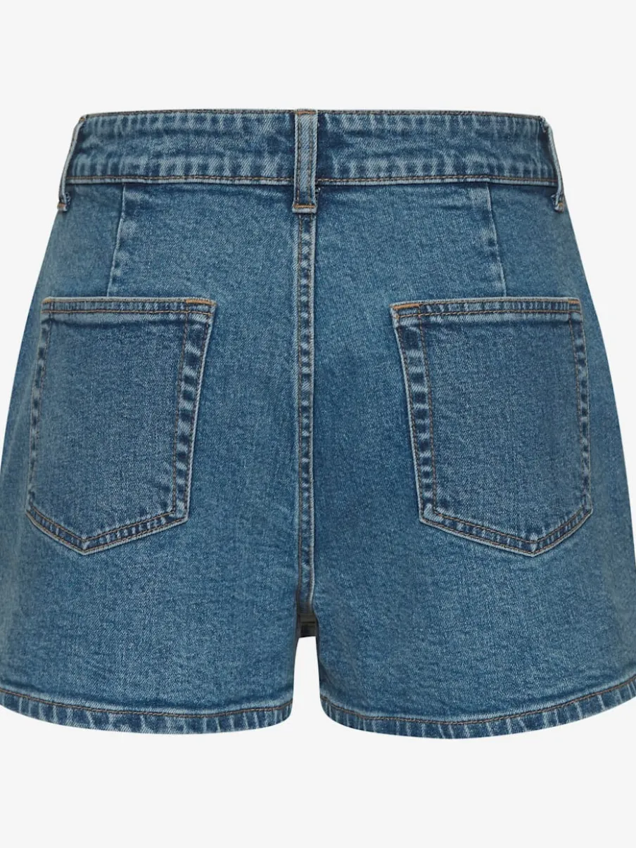 Jupe-culotte en denim avec glissière dissimulée et poches pratiques