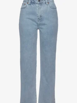 Jupe-culotte en jean à jambes évasées cinq poches