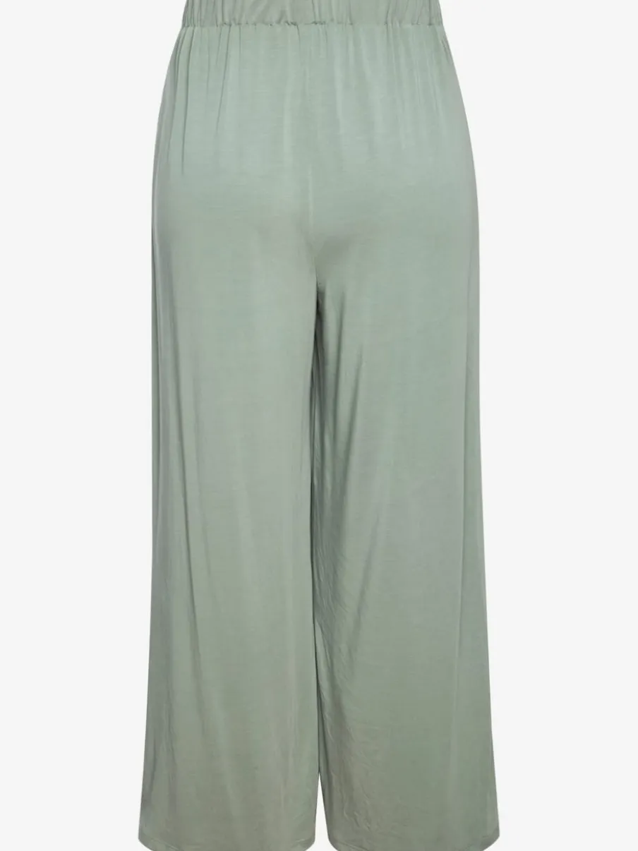 Jupe-culotte en jersey doux avec ceinture élastique et chevauchement