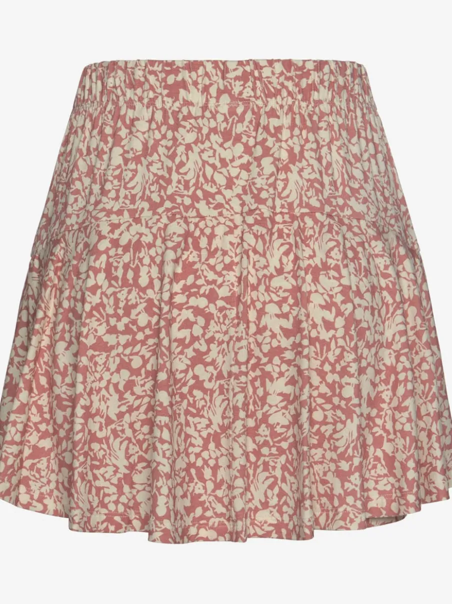 Jupe-culotte imprimée florale avec short intégré confortable